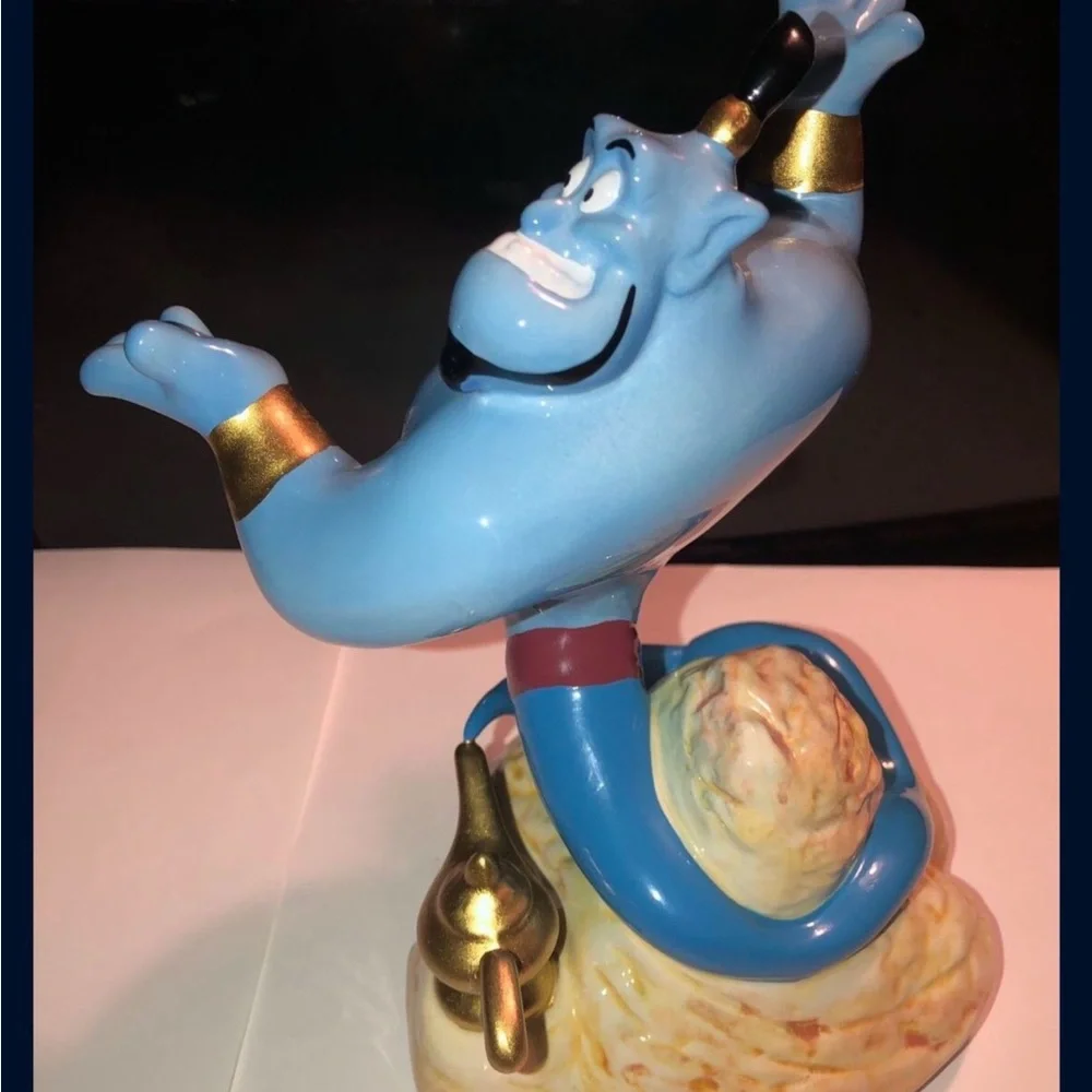 Schmid Disney's Aladdin Music Box - Red and Blue